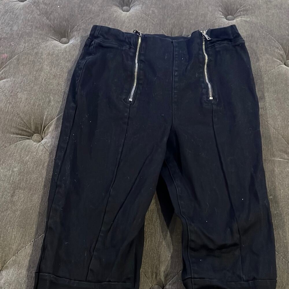 Fashion nova double zipper jeans size 11